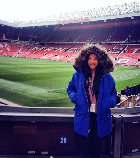 
Suboi tại Old Trafford.
