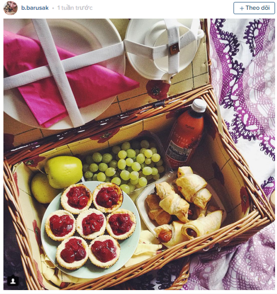 Đi picnic trên Instagram...