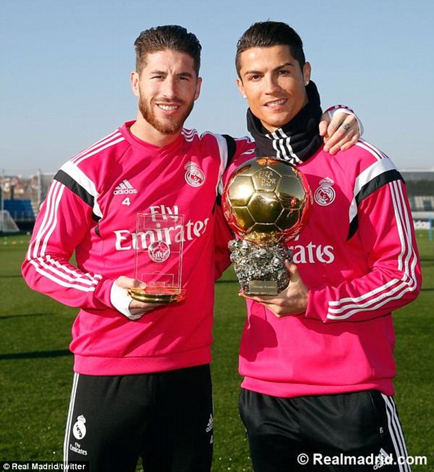 Cris Ronaldo và Ramos đều có giải thưởng mang về