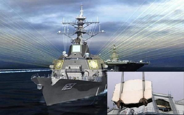 Trong tương lai, các khu trục hạm Aegis sẽ được trang bị radar Raytheon AMDR, tính năng vượt trội AN/SPY-1D(V) (ảnh nhỏ)