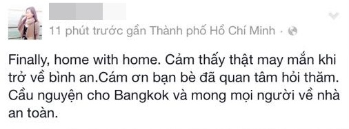 Thành viên NT vừa trở về TP.Hồ Chí Minh an toàn sau chuyến đi Thái Lan.