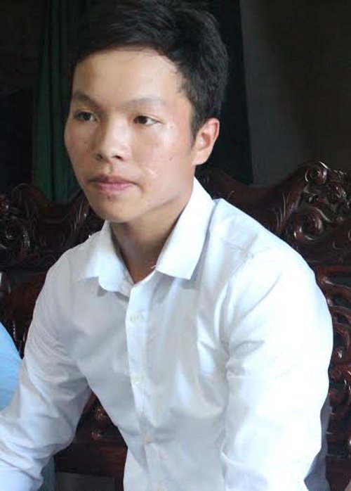 Em Sơn chia sẻ với phóng viên nguyện vọng theo học tại Học viện Hậu cần.