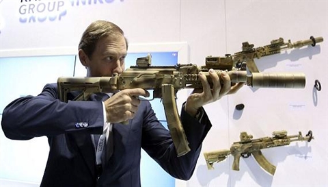 các dòng vũ khí bộ binh Nga như súng trường Kalashnikov rất được ưa chuộng