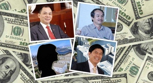 Sau một đêm hay một phiên giao dịch, hàng loạt các đại gia Việt bất ngờ có khối tài sản tăng thêm hàng ngàn tỷ đồng.