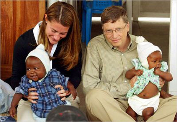 Vợ chồng nhà Gates thường xuyên có những chuyến đi làm từ thiện
