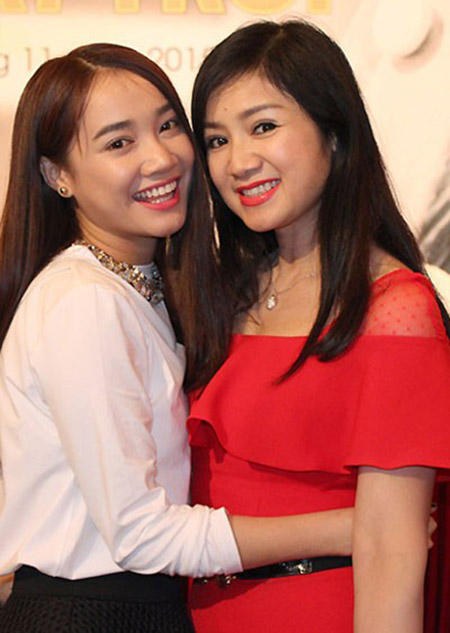 Diễn viên Thu Hà và Nhã Phương đóng vai mẹ, con trong phim Khúc hát mặt trời.