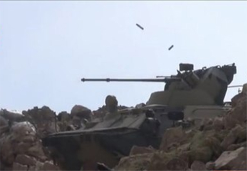 Xe bọc thép chở quân BTR-82A tham chiến ở Syria.