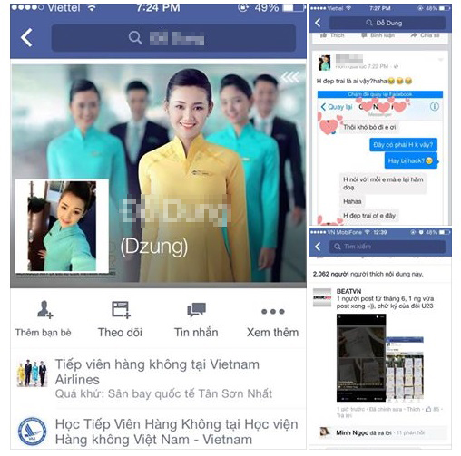 
Trang facebook Đ.D đăng thông tin thất thiệt.
