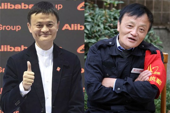 
Jack Ma (trái) và Kha Toàn Thọ (phải) sở hữu ngoại hình giống nhau như hai anh em sinh đôi. Nếu không nhìn kỹ, chắc chắn người ta sẽ rất dễ lầm tưởng họ chính là một người.
