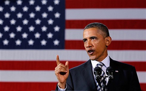 Tổng thống Obama&nbsp;đặt kế hoạch chấn hưng nền kinh tế và cải cách xã hội Mỹ vào vị trí hàng đầu (ảnh: AP)