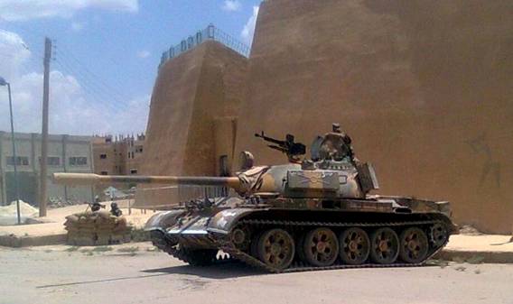 Xe tăng T-55 của Syria
