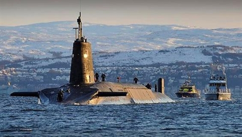Tàu ngầm hạt nhân HMS Vanguard của hải quân Anh