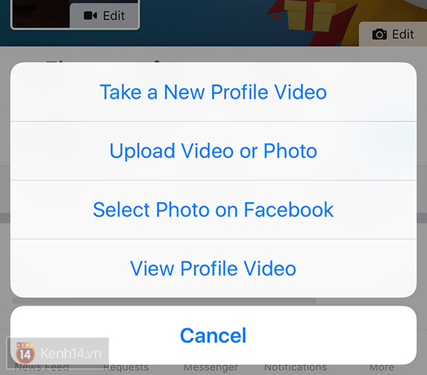 Đã có thể dùng video làm avatar trên Facebook