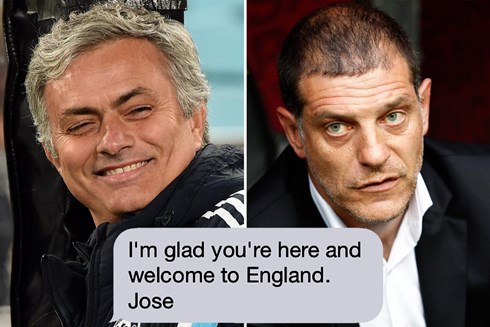 Jose Mourinho từng nhắn tin chào đón Bilic. Nhưng giờ đây, rất có thể chàng lính mới sẽ đem đến ác mộng cho Mou. (Ảnh: GT)