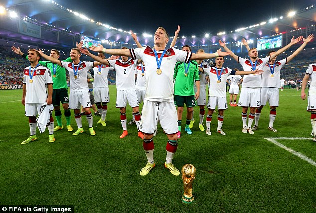 Bastian Schweinsteiger giành chức vô địch thế giới World Cup 2014 cùng ĐT Đức