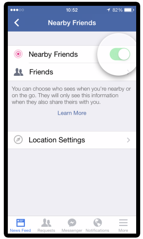 Bạn hoàn toàn có thể tắt bỏ Nearby Friends nếu không muốn chia sẻ hay nhận thông tin về địa điểm.