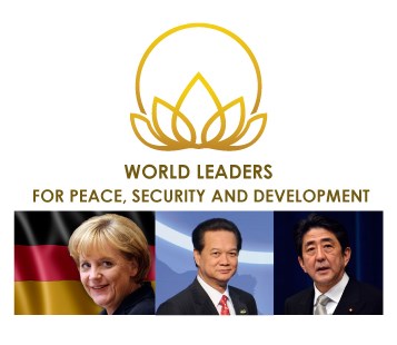 
Thủ tướng Nguyễn Tấn Dũng cùng bà Angela Merkel và ông Shinzo Abe được vinh danh là Lãnh đạo thế giới vì hòa bình, an ninh và phát triển.
