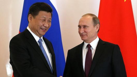 Chủ tịch Trung Quốc Tập Cận Bình và Tổng thống Nga Vladimir Putin. Nguồn: Getty