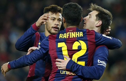 Rafinha ghi bàn đầu tiên ở La Liga cho Barca