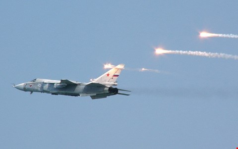 
 Vụ Thổ Nhĩ Kỳ bắn rơi cường kích Su-24 của Nga được cho là do Mỹ hoặc NATO đạo diễn. Trên ảnh là một chiếc Su-24 của Nga. Ảnh Sputnik News
