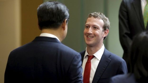 Ông chủ Facebook có dịp gặp gỡ Chủ tịch Trung Quốc. Nguồn: Reuters