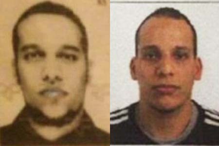 Said Kouachi (trái), 34 tuổi và em trai Cherif Kouachi, 32 tuổi, 2 trong số 3 nghi phạm tấn công tòa soạn tạp chí châm biếm Charlie Hebdo ở Paris, Pháp hôm 7/1.
