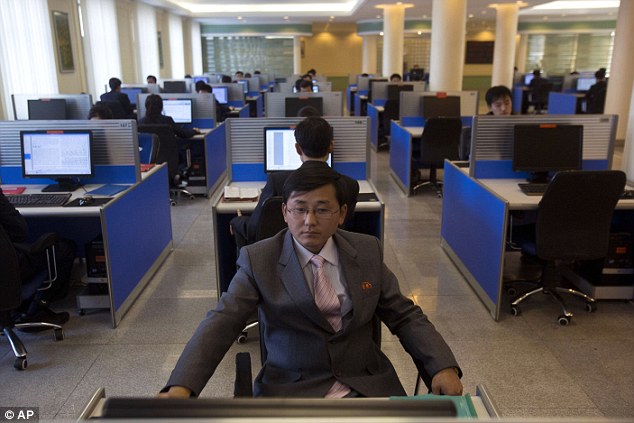 Khung cảnh Cục 21 của Triều Tiên, nơi tập trung những chuyên gia tin học hàng đầu nước này. Ảnh: AP