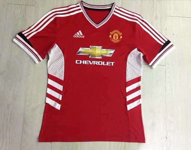 Mẫu áo được cho là sẽ được Man United sử dụng mùa giải tới