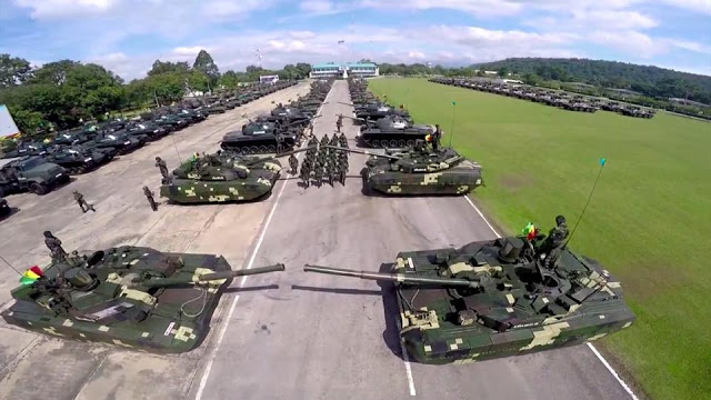 
Xe tăng T-84 Oplot của Lục quân Hoàng gia Thái Lan.
