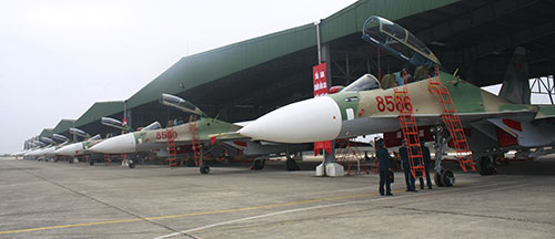 Máy bay Su-30MK2 của Trung đoàn 923 (Nguồn ảnh: báo Quân đội Nhân dân).