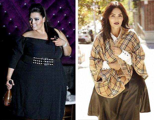 
Rosie Mercado trước và sau khi giảm cân.
