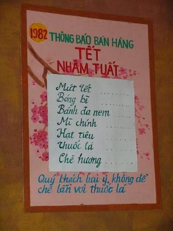 Những thứ phổ biến cần sắm cho ngày Tết những năm 80.