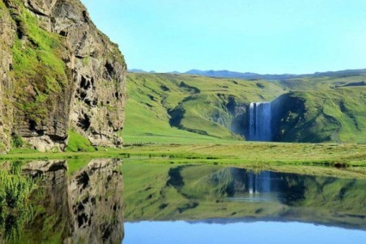  Thác Skougafoss ở Iceland