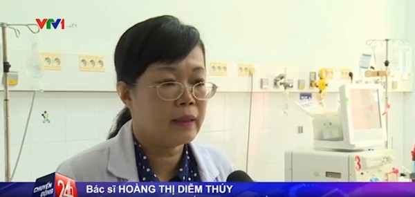 
Bác sĩ Hoàng Thị Diễm Thúy (Trưởng khoa Thận - Máu - Nội tiết, Bệnh viện Nhi đồng 2, TP HCM) cảnh báo về sự nguy hiểm của miếng dán Trung Quốc - (Ảnh cắt từ clip)
