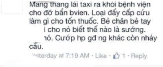 Những lời buộc tội người lái taxi bằng những ngôn từ như thằng... khiến nhiều người phải giật mình. 