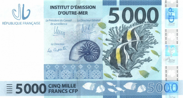 Tờ tiền 5.000 Franc của thuộc địa của Pháp ở Thái Bình Dương French Pacific Territories về nhì. Tờ tiền 50 đô màu sắc giành chiến thắng lần này, là việc thiết kế lại tờ 50 đô la trước kia có màu ô liu, ra đời từ 2012. Theo Ngân hàng quốc gia Trinidad và Tobago, tờ tiền 50 đô la này được gọi là tờ tiền độc lập, để phân biệt với tờ 5 đô la màu xanh và tờ 10 đô la màu đỏ. 