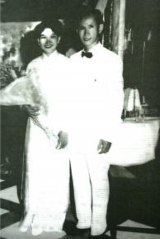 
 Đám cưới của nhạc sĩ Châu Kỳ và bà Kha Thị Đàng năm 1956. Ảnh: TL
