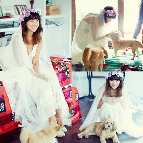 
Lee Hyori trong ngày cưới (năm 2013)
