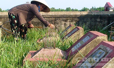 Nơi yên nghỉ của 4 nạn nhân trong vụ thảm sát cuối năm 1991.