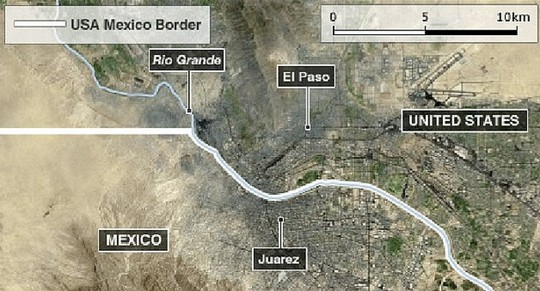 IS đang điều hành một khu trại cách không xa TP El Paso, bang Texas – Mỹ. Ảnh: Liberty News