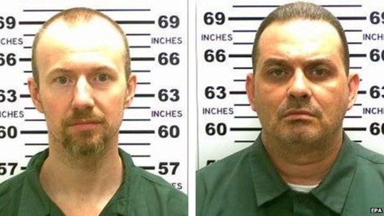 Hai tội phạm giết người David Sweat (trái) và Richard Matt (phải). Ảnh: EPA