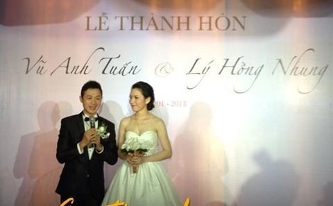 MC Anh Tuấn: Sau 4 năm yêu nhau, đầu năm 2013, đám cưới của MC chương trình Trò chơi âm nhạc Anh Tuấn và cô dâu Lý Hồng Nhung được tổ chức tại Hà Nội.