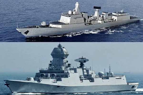 Khu trục hạm Type 051B khá giống thiết kế tàu khu trục Kolkata của Ấn Độ