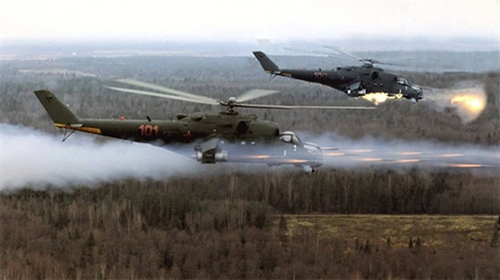 Trực thăng tấn công Mi-24.