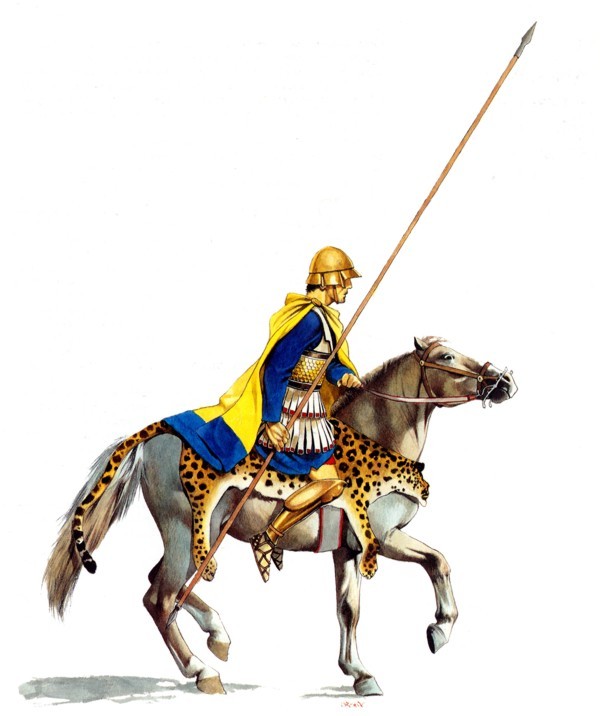 
Một khinh kỵ binh Macedonia tiêu chuẩn
