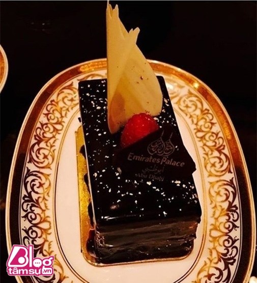 
Một món ăn khác mà Hồ Ngọc Hà thưởng thức tại khách sạn 7 sao Emirates Palace.
