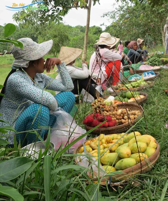 Toàn cảnh phiên chợ gánh trên đỉnh núi Cấm