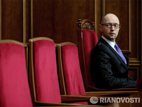 Thủ tướng Ukraine Arseniy Yatsenyuk Ảnh: RIA NOVOSTI