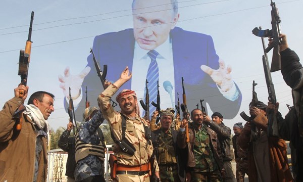 
Tổng thống Nga V. Putin đang có những nước đi khéo léo ở Syria và Iraq. Ảnh: Daily Beast.
