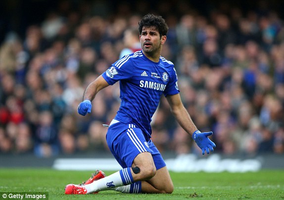 Chelsea của Diego Costa bỏ lỡ cơ hội tạm nới rộng khoảng cách về điểm với Man City